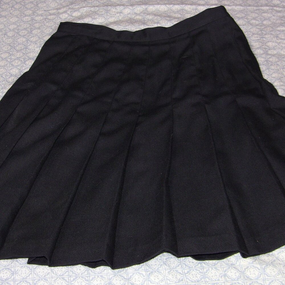 Briggs New York Black Pleated Skirt - size 8P